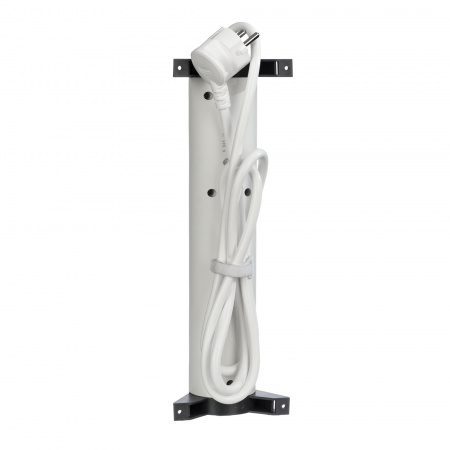 Legrand Revolution Комфорт Бело-черный Удлинитель 4x2К+З с выкл., кабель 1,5м, плоские розетки, фиксируемый поворотный блок