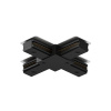 TR1104-BK Соединитель для шинопровода X-образный, черный