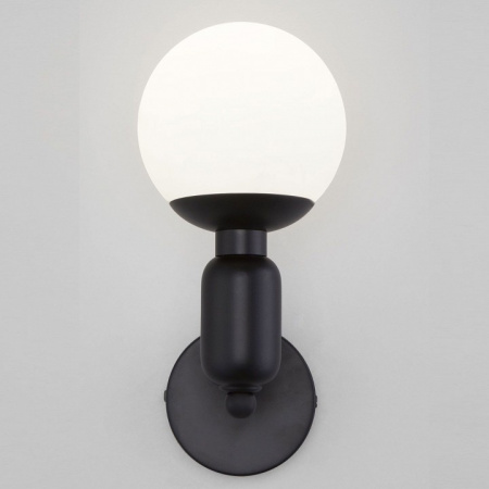 Настенный светильник со стеклянным плафоном 50251/1 черный Eurosvet Bubble