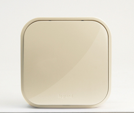 Legrand Quteo Бежевый Переключатель 1-клавишный 10А