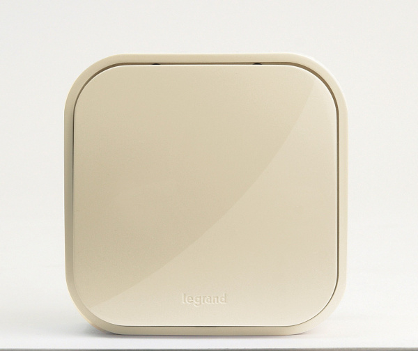 Legrand Quteo Бежевый Переключатель 1-клавишный 10А