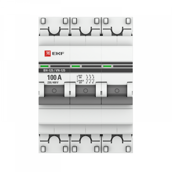 EKF PROxima Выключатель нагрузки 3P 100А ВН-125