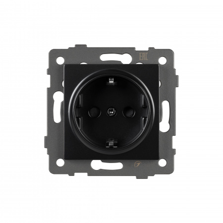 Arlight Механизм электрической розетки SCT-MEU1-PL-BK-V (250V, 16A) (-)