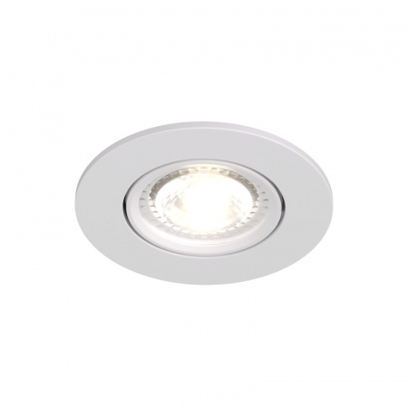 DK3020-WH Встраиваемый светильник, IP 20, 10 Вт, GU5.3, LED, белый, пластик