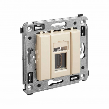 DKC Avanti Ванильная дымка Розетка одинарная тип А-А HDMI