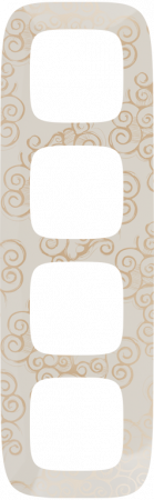 Legrand Valena ALLURE Нарцисс золото Рамка 4-ая