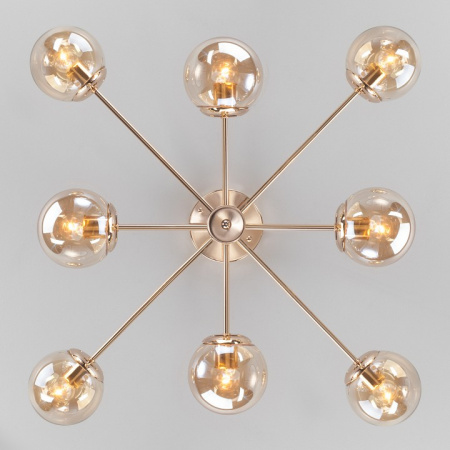 Потолочная люстра с плафонами 30166/8 золото Eurosvet Ascot