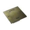 Donel Лючок Surface 2 мод. (1 мод. 45х45 мм.), круглая крышка, античная латунь, IP44, DFB2MRROB