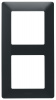 Legrand Valena LIFE. Рамка "Антрацит". 2-постовая универсальная.