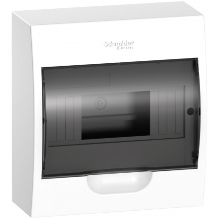 SE EASY 9 Корпус навесной с прозрачной дверью 1ряд/8мод, IP40, IK07, 63А, 2 клеммы