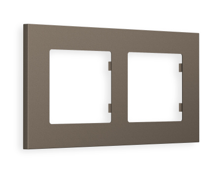 Рамка ALFA Qubi (Темная бронза матовый) 2-ая AF250632
