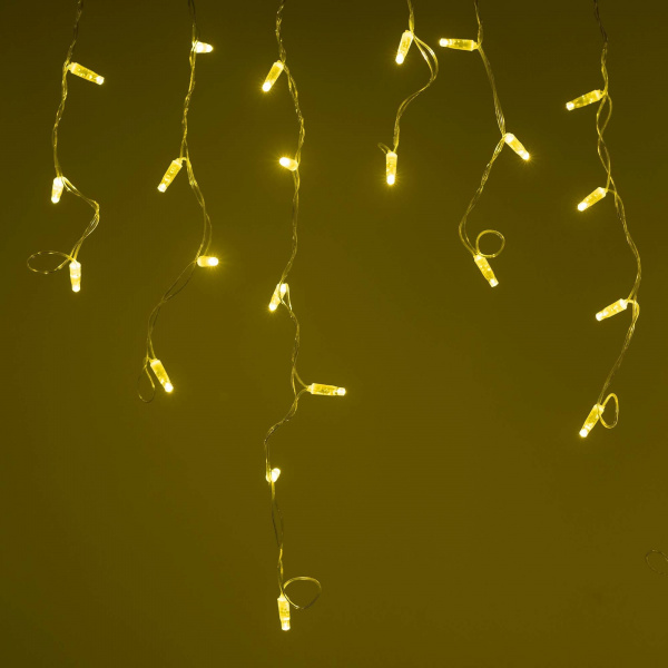 Arlight Светодиодная гирлянда ARD-EDGE-CLASSIC-2400x600-CLEAR-88LED-STD Gold (230V, 6W) (Ardecoled, IP65)