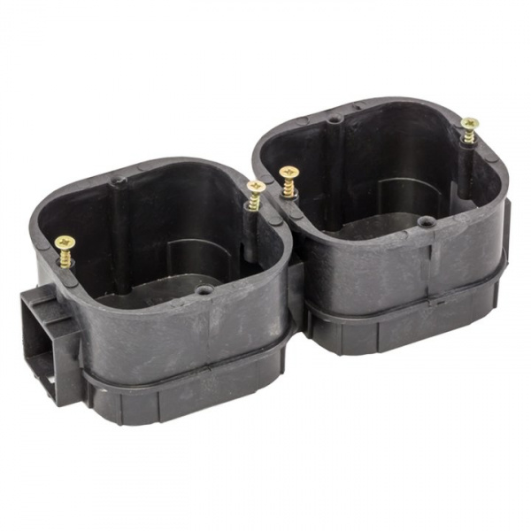 EKF PROxima Коробка установочная КМТ-010-003 для твердых стен усиленная (68х68х42) с саморезами IP20