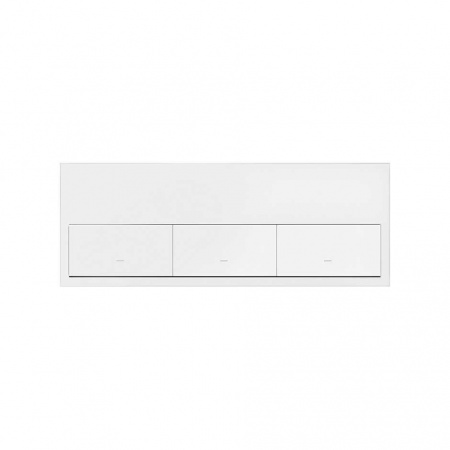 Simon 100 Белый матовый  Кит 3 поста, фронт. 1 рамка «минимум» + 3 клавиши выключателей