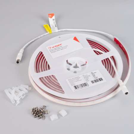 Arlight Лента герметичная RTW-PSW-A304-12mm 24V White6000 (25 W/m, IP67, 2835, 5m) (5 лет)