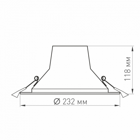 Встраиваемый светодиодный светильник Arlight LTD-Legend-R230-35W Warm3000 027320(1)