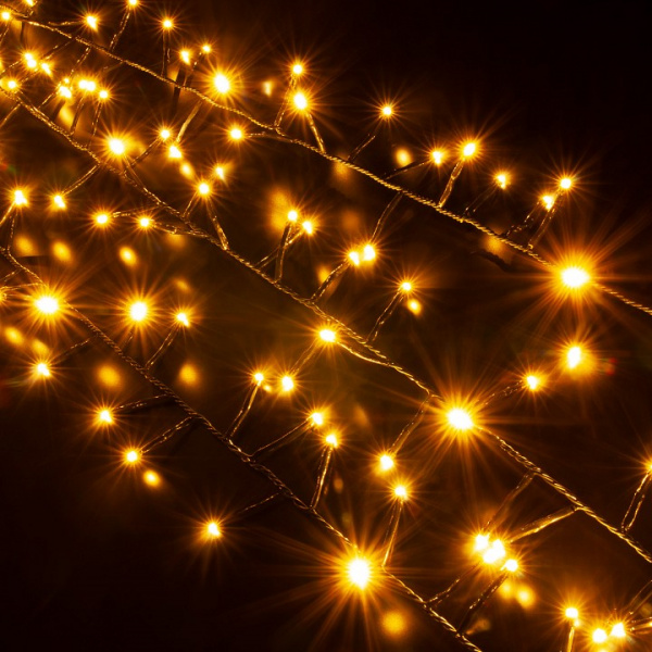 Гирлянда нить 'Мишура' теплый белый 5м IP20 400-004 теплый белый Eurosvet Мишура