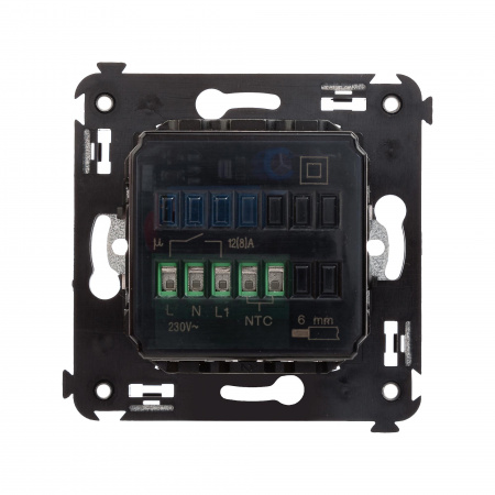 DKC Avanti Черный матовый Термостат для теплых полов