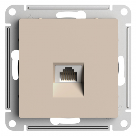 SE AtlasDesign Песочный Розетка компьютерная RJ45, кат. 5Е, механизм