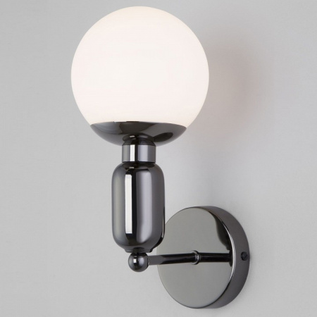 Настенный светильник со стеклянным плафоном 50251/1 черный жемчуг Eurosvet Bubble