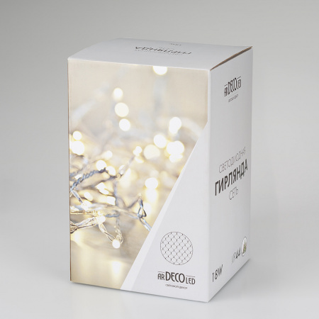 Arlight Светодиодная гирлянда ARD-NETLIGHT-CLASSIC-2000x1500-BLACK-288LED RGB (230V, 18W) (Ardecoled, IP65)