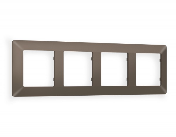Рамка ALFA Line (Темная бронза матовый) 4-ая AF110634