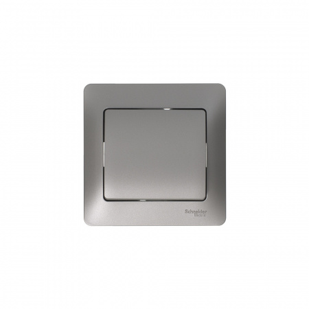 SE Glossa Платина Выключатель 1-клавишный, сх.1, 10AX