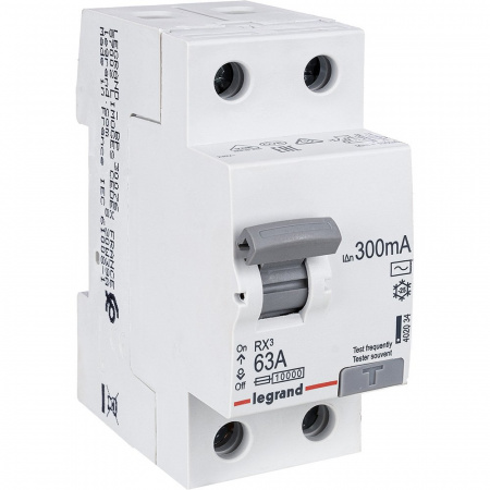 Legrand RX3 УЗО 2P 300мА 63А (AC)