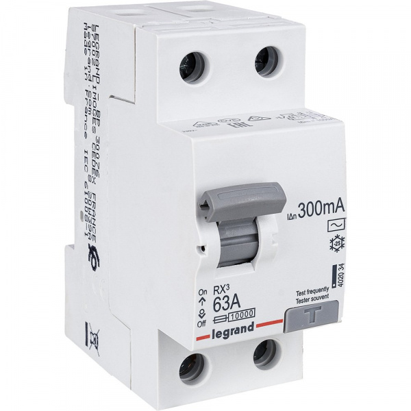Legrand RX3 УЗО 2P 300мА 63А (AC)