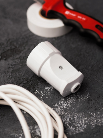 EKF PROxima Гнездо штепсельное б/з бел. 10А 250В