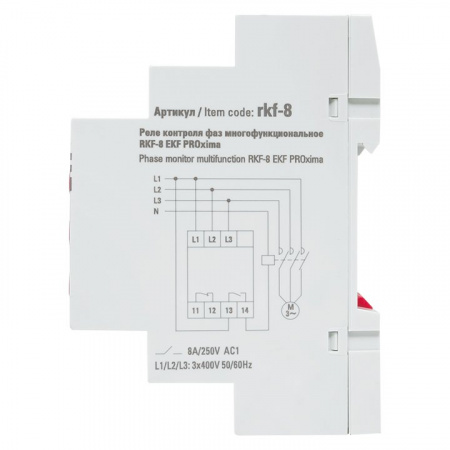 EKF PROxima Реле контроля фаз многофункциональное RKF-8