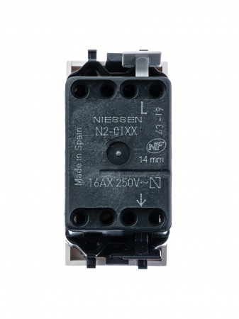 ABB NIE Zenit Бел Выключатель 1-клавишный 1 мод