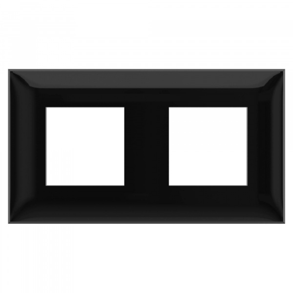 DKC Avanti Черный квадрат Рамка 4 модуля