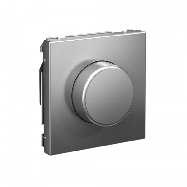 Systeme Electric ArtGallery Сталь Светорегулятор (диммер) повор-нажим, LED, RC, 400Вт, механизм