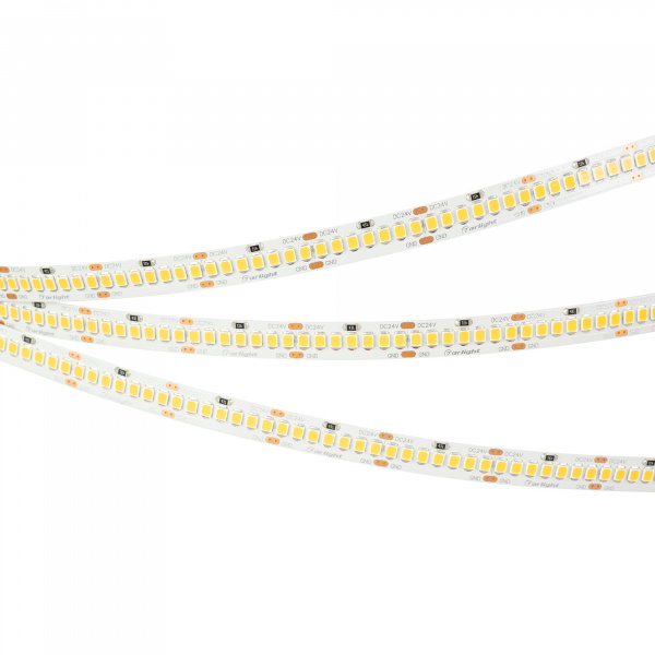 Лента UL-A252-10mm 24V Warm3000 (11 W/m, IP20, 5m) (Arlight, 7 лет)