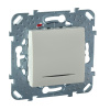 Schneider Electric Unica Бежевый Выключатель 1-клавишный с подсветкой(сх.1)