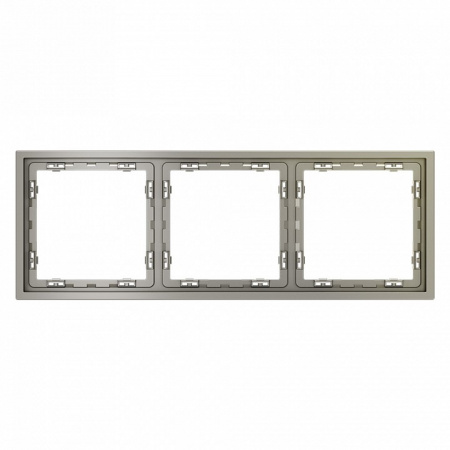 Рамка пластиковая VOLTUM S70 на 3 поста, (шелк)