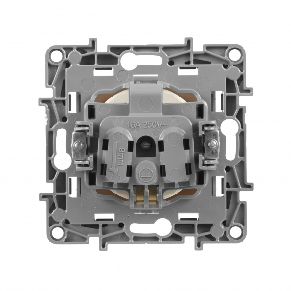 Legrand Etika Слоновая кость Розетка с/з, винтовые клеммы