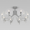 Потолочная люстра со стеклянными плафонами 60135/8 хром Eurosvet Rocco