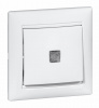 Legrand Valena Бел Выключатель 1-клавишный с подсветкой