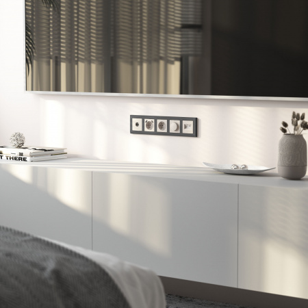 ТВ-розетка оконечная (перламутровый рифленый) W1183013