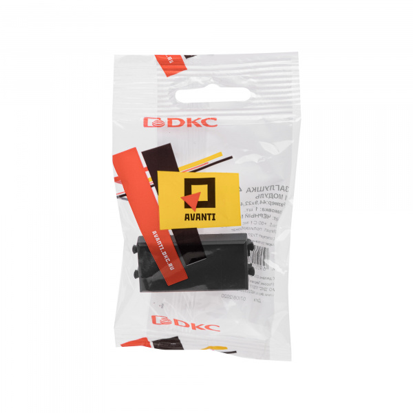 DKC Avanti Черный матовый Заглушка 1 модуль