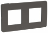 SE Unica Studio Дымчато-серая/Антрацит Рамка 2-ная