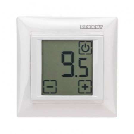 REXANT Терморегулятор сенсорный RX-419B, белый, совместим с Legrand серии Valena