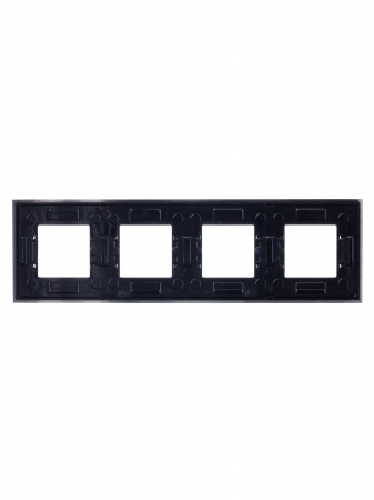 ABB NIE Zenit Сталь Рамка 4-я 2+2 +2+2 мод