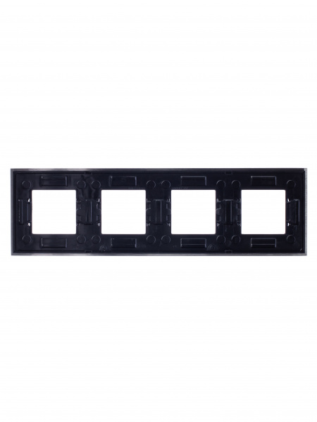 ABB NIE Zenit Сталь Рамка 4-я 2+2 +2+2 мод