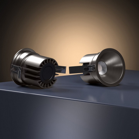 Светильник встраиваемый светодиодный Forte 15W 4000K титан 25071/LED Elektrostandard Forte a069412