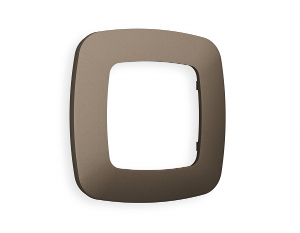 Рамка OMEGA Ecta (Темная бронза матовый) 1-ая OF140631