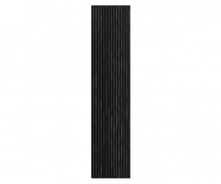 Акустическая панель, черный войлок, 2750х600х19мм, рейки МДФ дуб графит