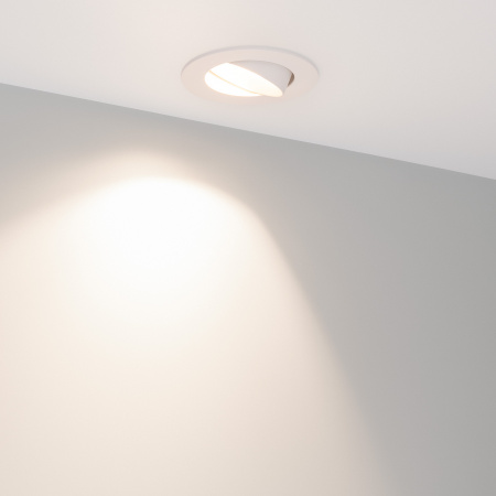 Светильник MS-ATOLL-BUILT-TURN-R94-10W Day4000 (WH, 60 deg, 230V) (Arlight, IP54 Металл, 5 лет)